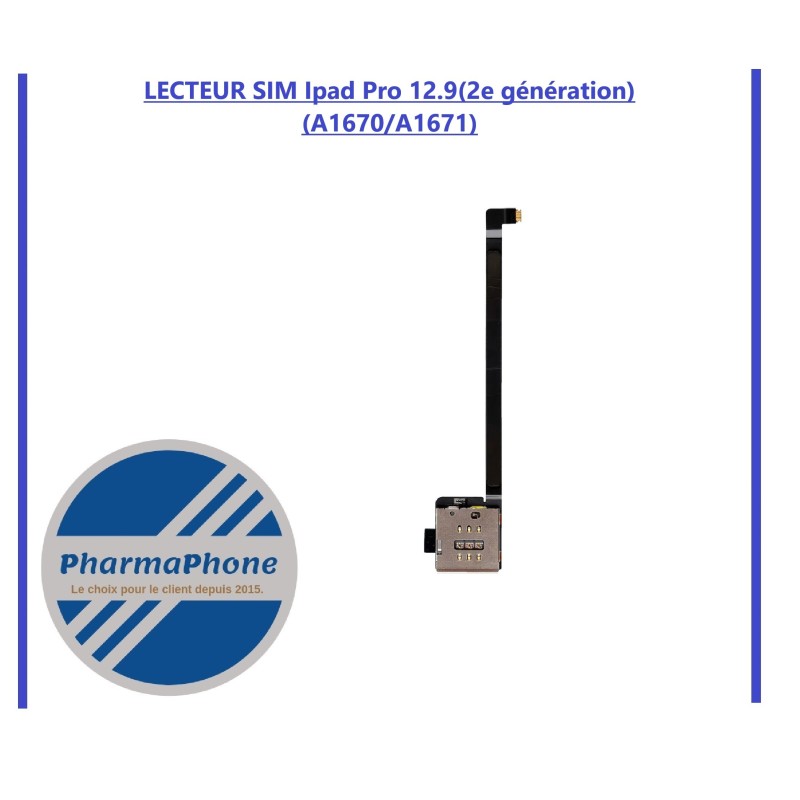 LECTEUR SIM  IPad Pro 12.9 (2e génération) (A1670/A1671)