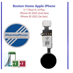 Nappe bouton home + bouton home - iPhone 8