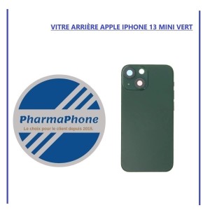 VITRE ARRIÈRE APPLE IPHONE 13 MINI VERT  - EMPLACEMENT: Z2-R15-E33
