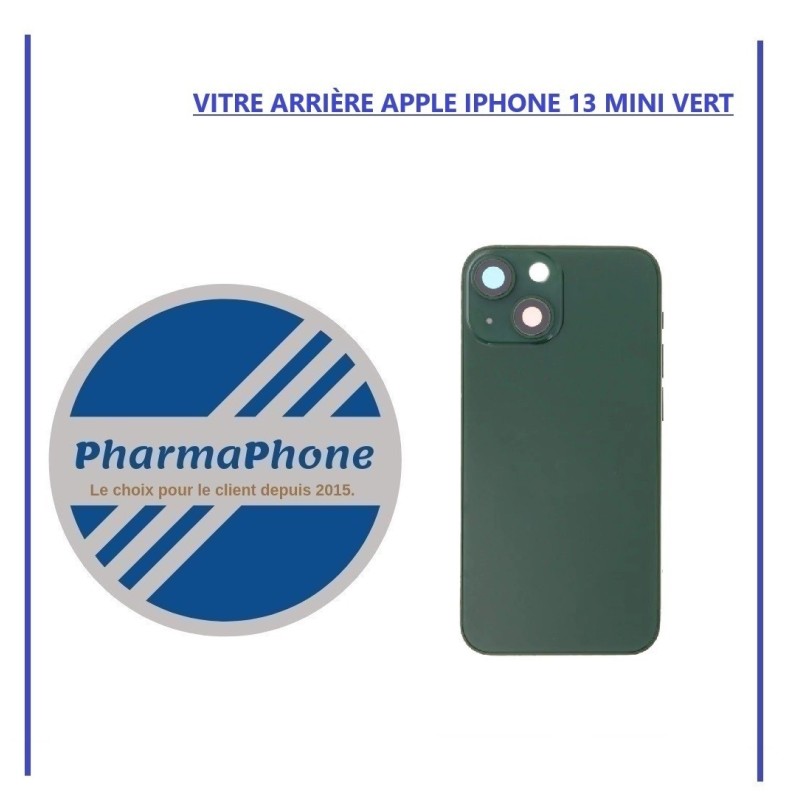VITRE ARRIÈRE APPLE IPHONE 13 MINI VERT  - EMPLACEMENT: Z2-R15-E33