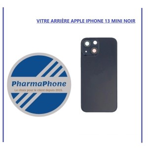 VITRE ARRIÈRE APPLE IPHONE 13 MINI NOIR  - EMPLACEMENT: Z2-R15-E33