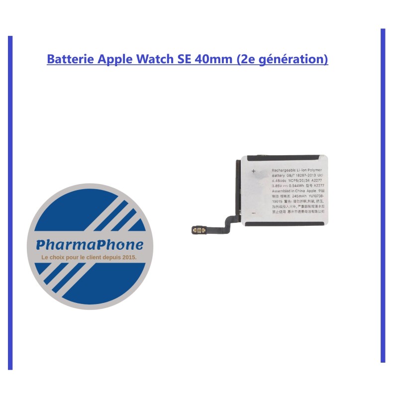 Batterie Apple Watch Séries SE (2génération) 40mm 2023