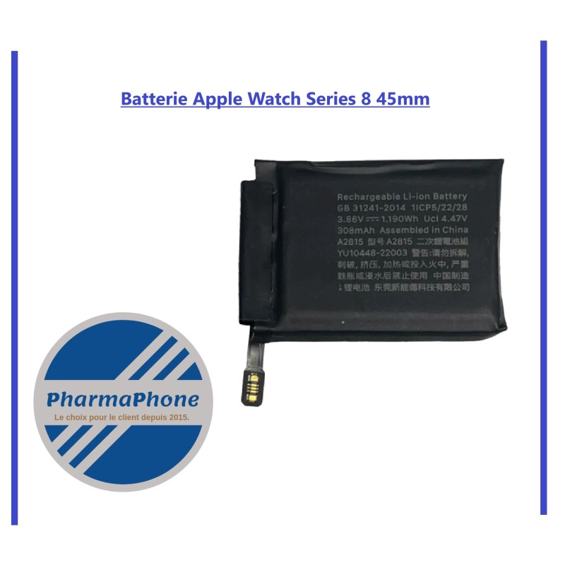 Batterie Apple Watch Séries 8 45mm