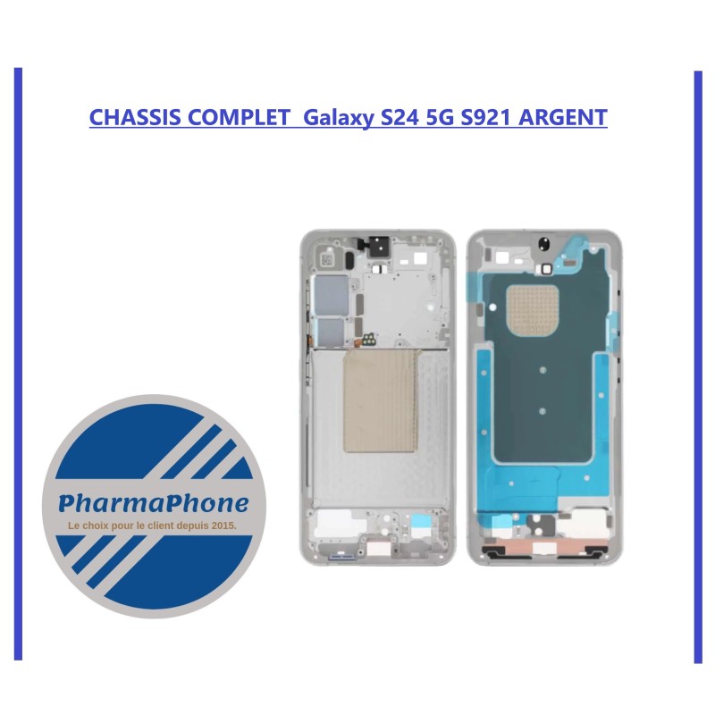 CHASSIS COMPLET Galaxy S24 5G S921 argent CHASSIS COMPLET Galaxy S24 5G S921 argent