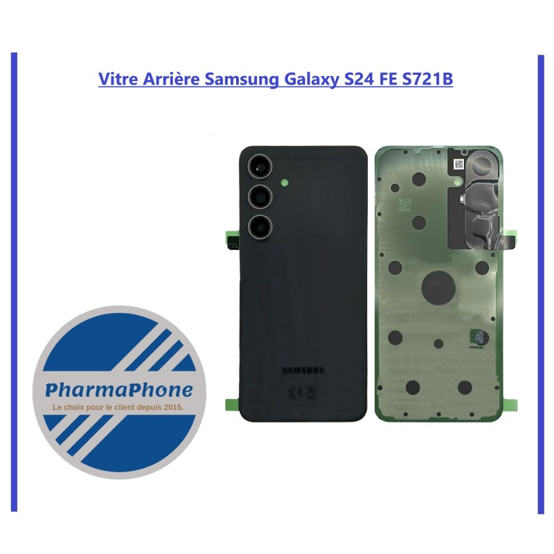 Vitre Arrière Samsung Galaxy S24 FE S721B noir Vitre Arrière Samsung Galaxy S24 FE S721B noir