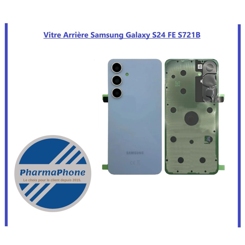 Vitre Arrière Samsung Galaxy S24 FE S721B BLEU Vitre Arrière Samsung Galaxy S24 FE S721B BLEU