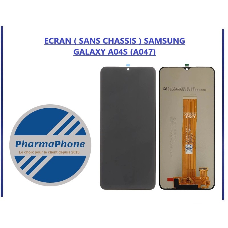 ECRAN ( SANS CHASSIS ) SAMSUNG GALAXY A04S (A047) EMPLACEMENT : Z2-R01-E07 ECRAN ( SANS CHASSIS ) SAMSUNG GALAXY A04S (A047) EMPLACEMENT : Z2-R01-E07