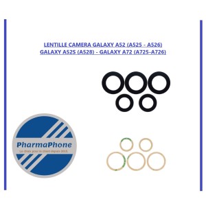 LENTILLE CAMERA GALAXY A52 (A525 - A526) / GALAXY A52S (A528) / GALAXY A72 (A725-A726) EMPLACEMENT : Z2 - R15 - E35