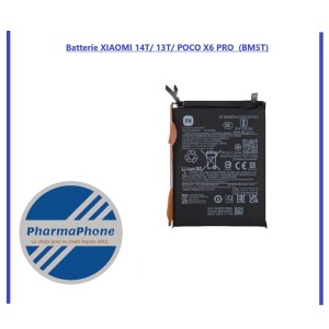 Batterie XIAOMI 14T/ 13T/ POCO X6 PRO  (BM5T) -  EMPLACEMENT: