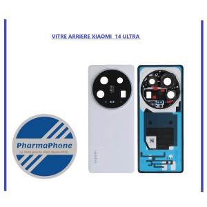 VITRE ARRIERE XIAOMI  14 ULTRA BLANC - EMPLACEMENT: