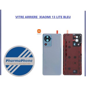 VITRE ARRIERE  XIAOMI 13 LITE BLEU  - EMPLACEMENT: