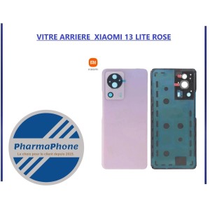 VITRE ARRIERE  XIAOMI 13 LITE  - EMPLACEMENT: