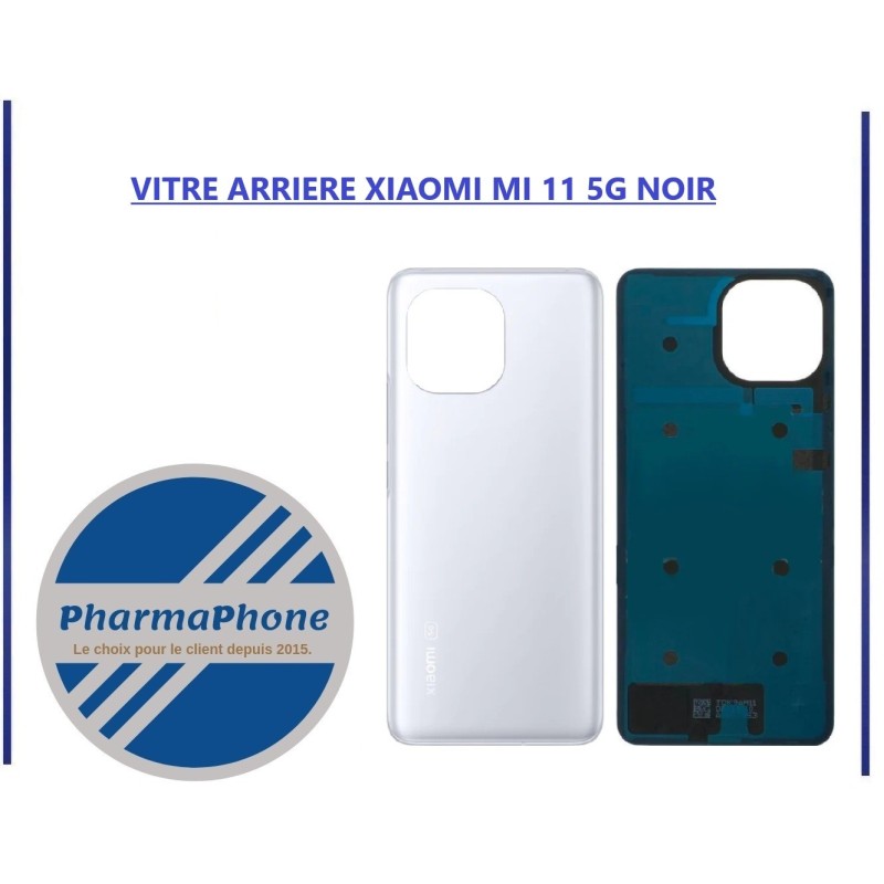 VITRE ARRIERE XIAOMI MI 11 5G NOIR - EMPLACEMENT: Z2 - R15 - E12