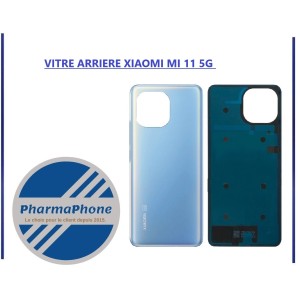 VITRE ARRIERE XIAOMI MI 11 5G NOIR - EMPLACEMENT: Z2 - R15 - E12