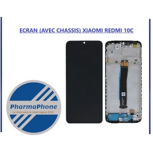 ECRAN (AVEC CHASSIS) XIAOMI REDMI 10C  - EMPLACEMENT: