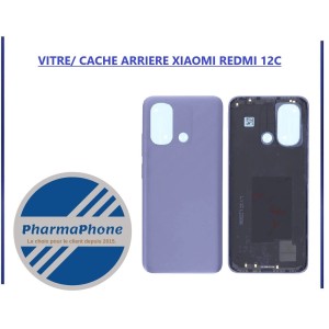 VITRE/ CACHE ARRIERE XIAOMI REDMI 12C - EMPLACEMENT: