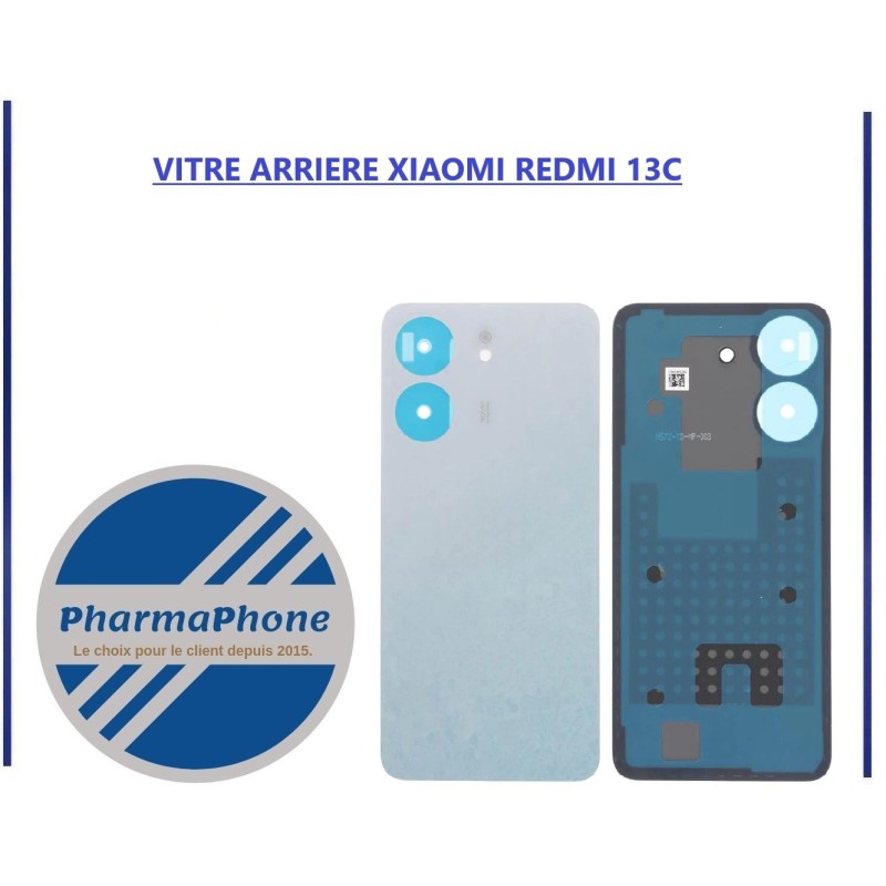 VITRE ARRIERE XIAOMI REDMI 13C - EMPLACEMENT: