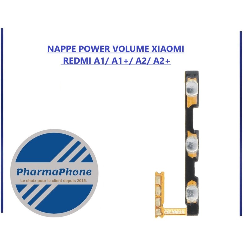 NAPPE POWER VOLUME XIAOMI  REDMI A1/ A1+/ A2/ A2+ - EMPLACEMENT:
