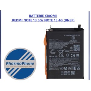 BATTERIE XIAOMI  REDMI NOTE 13 5G/ NOTE 13 4G (BN5P) EMPLACEMENT: Z2-R09-E05