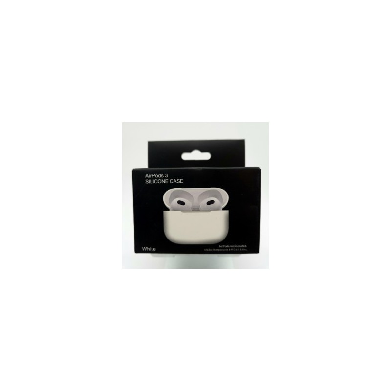 AIRPOD 3 BLANC SILICONNE PROTECTION AIRPOD 3 BLANC SILICONNE PROTECTION