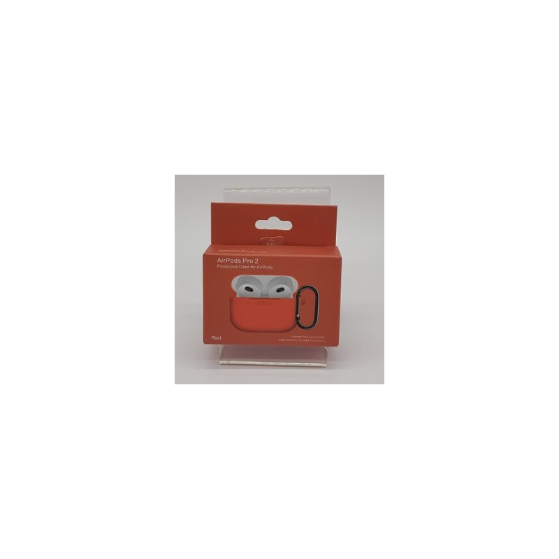 AIRPOD PRO 2 ROUGE SILICONNE PROTECTION AIRPOD PRO 2 ROUGE SILICONNE PROTECTION