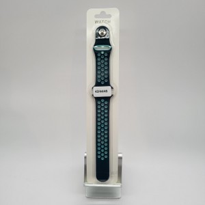 Apple I-WATCH Bracelet 42-44-45-49mm- Noir-Turquoise(bicolore)  -EMPLACEMENT: