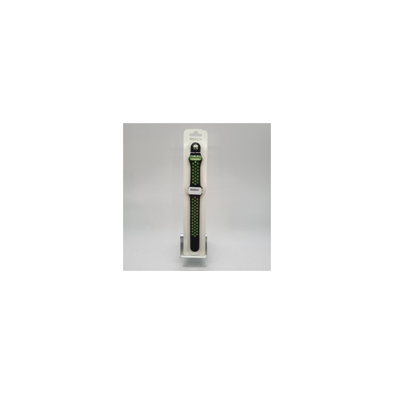Apple I-WATCH Bracelet 42-44-45-49mm- Noir-Vert(bicolore) -EMPLACEMENT: Apple I-WATCH Bracelet 42-44-45-49mm- Noir-Vert(bicolore) -EMPLACEMENT: