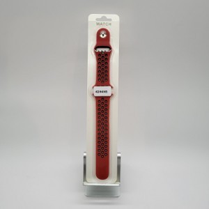 Apple I-WATCH Bracelet 42-44-45-49mm- Rouge-Noir(bicolore)    -EMPLACEMENT: