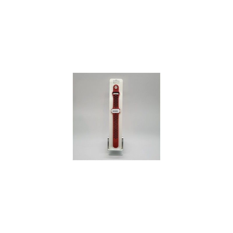 Apple I-WATCH Bracelet 42-44-45-49mm- Rouge-Noir(bicolore) -EMPLACEMENT: Apple I-WATCH Bracelet 42-44-45-49mm- Rouge-Noir(bicolore) -EMPLACEMENT:
