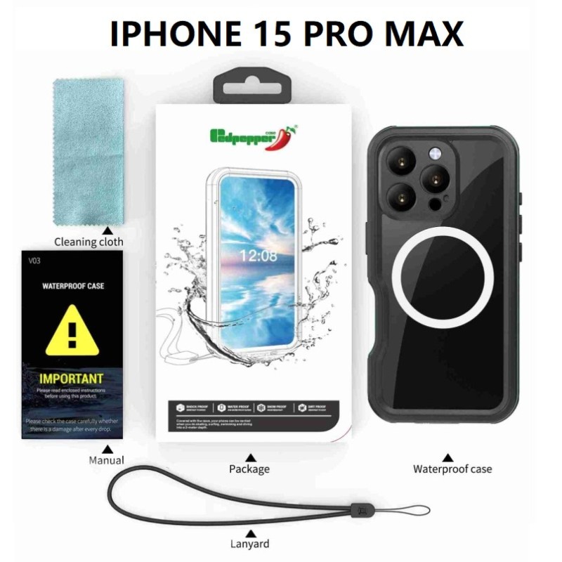 WATER-PROTECTION MAGSAFE IPHONE 15 PRO MAX WATER-PROTECTION MAGSAFE IPHONE 15 PRO MAX