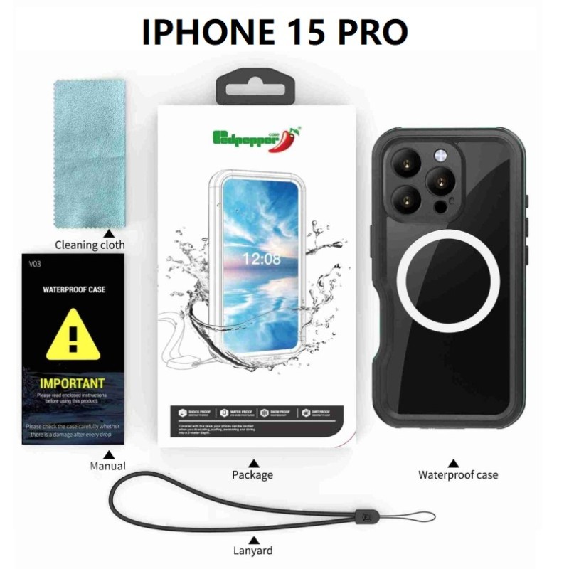 WATER-PROTECTION MAGSAFE IPHONE 15 PRO