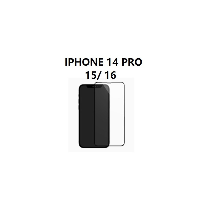 Verre trempé Complet Iphone 14 PRO / 15 / 16