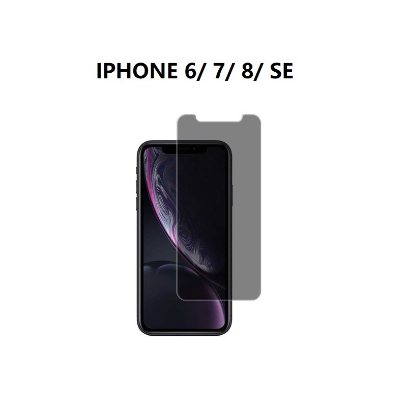 Verre Anti-Espion (fumé)  Iphone 7+/ 8+  - EMPLACEMENT :