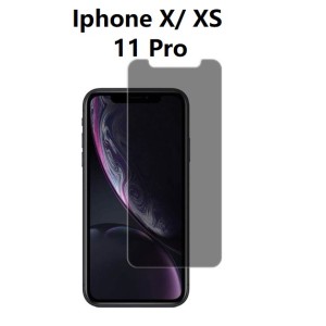 Verre Anti-Espion (fumé)  Iphone   - EMPLACEMENT :