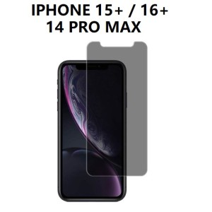 Verre Anti-Espion (fumé)  Iphone   - EMPLACEMENT :