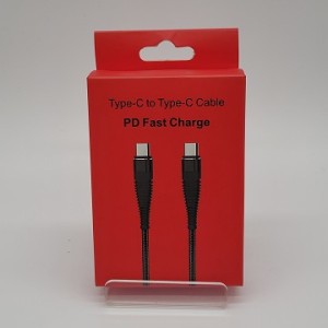 Câble NLT Type-C vers Type-C Noir (1 Mètre) [boite rouge] - EMPLACEMENT: