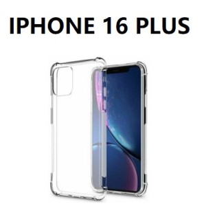  IPHONE 16 PLUS SILICONNE 4 COIN RENFORCE TRANSPARENT