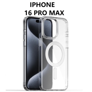 IPHONE 16 PRO MAX SILICONNE MAGSAFE TRANSPARENT