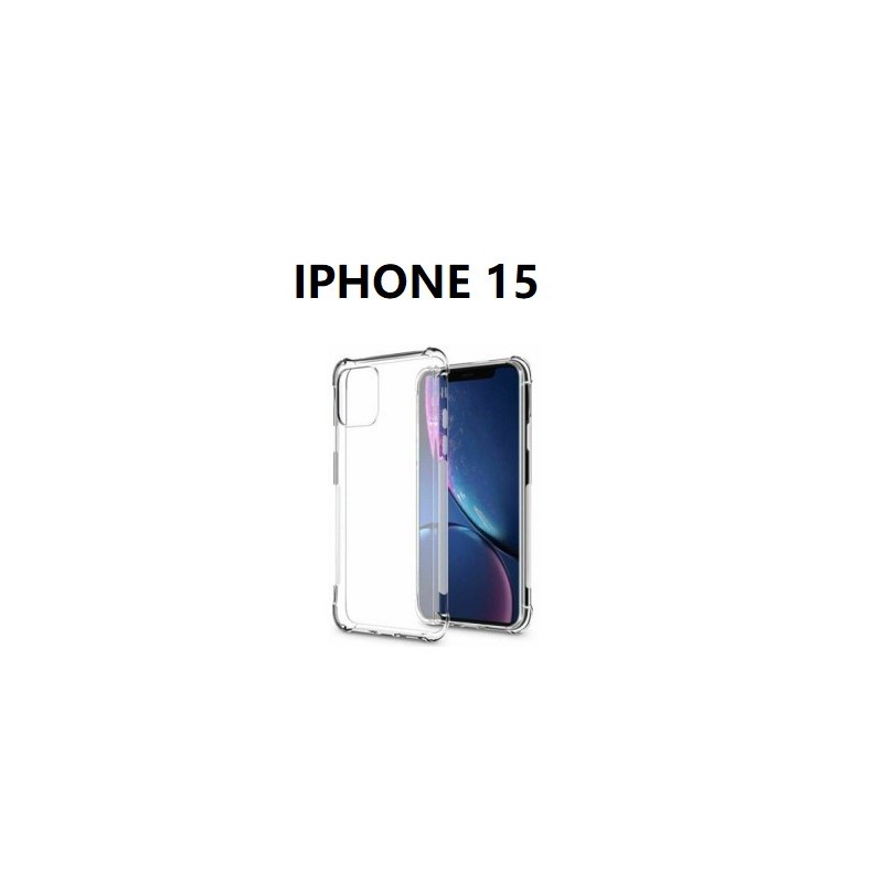 IPHONE 15 SILICONNE 4 COIN RENFORCE TRANSPARENT IPHONE 15 SILICONNE 4 COIN RENFORCE TRANSPARENT