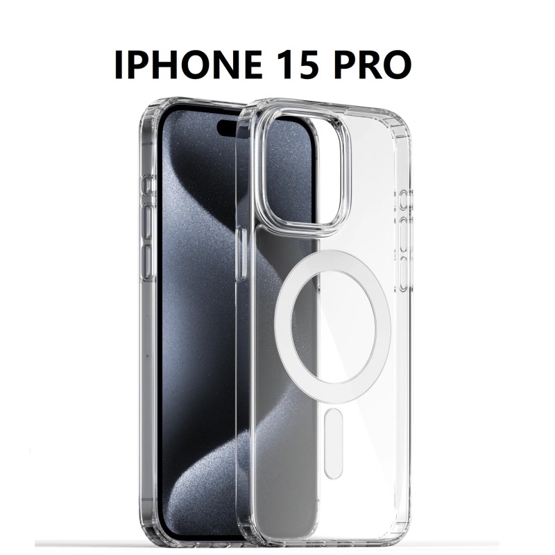 IPHONE 15 PRO SILICONNE MAGSAFE TRANSPARENT IPHONE 15 PRO SILICONNE MAGSAFE TRANSPARENT