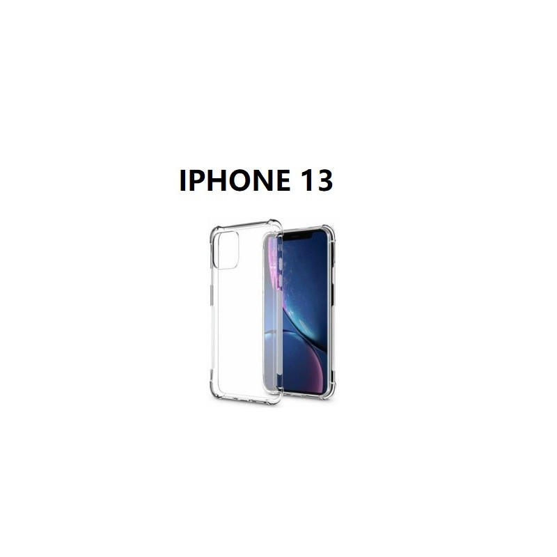 IPHONE 13 SILICONNE 4 COIN RENFORCE TRANSPARENT