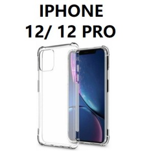 IPHONE 12/ 12 PRO SILICONNE 4 COIN RENFORCE TRANSPARENT