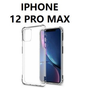IPHONE 12 PRO MAX SILICONNE 4 COIN RENFORCE TRANSPARENT