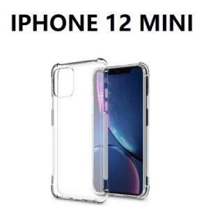 IPHONE 12 MINI SILICONNE 4 COIN RENFORCE TRANSPARENT