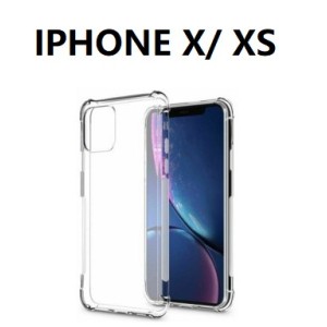 IPHONE X/XS SILICONNE 4 COIN RENFORCE TRANSPARENT