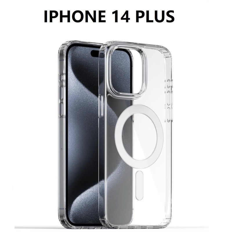 IPHONE 14 PLUS SILICONNE MAGSAFE TRANSPARENT