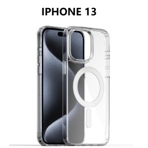 IPHONE 13 SILICONNE MAGSAFE TRANSPARENT
