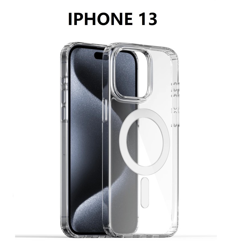 IPHONE 13 SILICONNE MAGSAFE TRANSPARENT