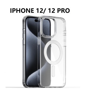 IPHONE 12/ 12 PRO SILICONNE MAGSAFE TRANSPARENT