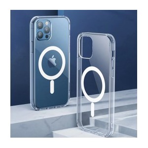 IPHONE 12 PRO MAX SILICONNE MAGSAFE TRANSPARENT